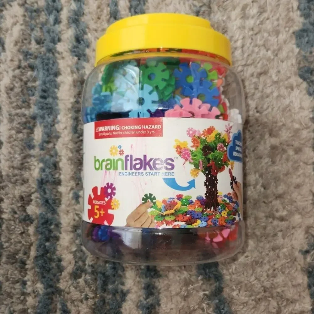 VIAHART Official Brain Flakes Interlocking Plastic Disc STEM Set || EUC